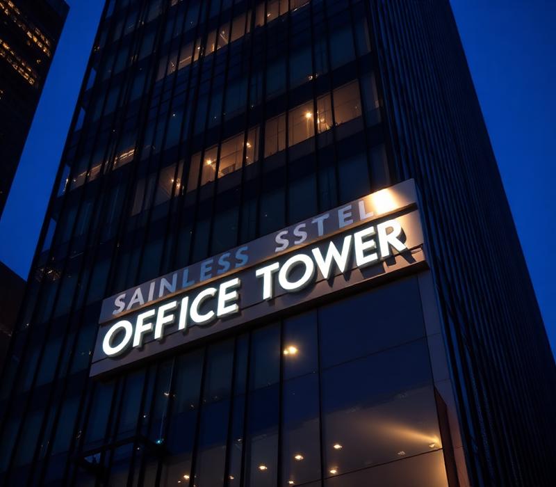 Tower Stainless Sign